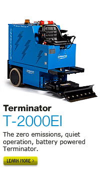 The T-2000EI Ride on Floor Scraper.  Zero Emissions